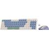 Redragon BS8772 Combinazione tastiera e mouse wireless, 78 tasti Tastiera meccanica wireless a basso profilo da 2,4 Ghz/2400 DPI Mou ergonomico - Blu