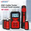NOYAFA NF-858C Tester per cavi di rete con funzione VFL Localizzatore di cavi digitali LCD Localizzatore di cavi di rete Localizzatore di cavi PoE - NF-858C