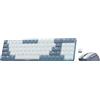 Redragon BS8772 Combo tastiera e Mouse Wireless, tastiera meccanica Wireless a basso profilo 78 tasti 2.4Ghz con Mouse 2400 DPI - Grigio