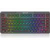 Redragon K706 PRO 75% Guarnizione wireless RGB Gaming 3 modalità 82 tasti Tastiera con interruttore rosso lineare a basso profilo -