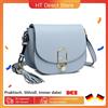 Miss Lulu Borsa a tracolla da donna Miss Lulu con cerniera e nappa, moderna, ideale per vacanze e shopping, borsa a tracolla - Beige