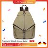 KONO Zaino in tela KONO borsa a tracolla Vintage da donna zaino a tracolla grande borsa da viaggio per viaggi all'aperto e scuola - Kaki scuro