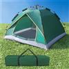 Seeiswork Tenda pieghevole da esterno Tenda ad apertura rapida completamente automatica Tenda da campeggio per 3-4 persone con guida autonoma Resistente alla pioggia e al sole portatile - Blue does not include camp beds