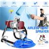 ESNone Macchina a spruzzo per spruzzatore di vernice per pareti airless ad alta pressione 1800W Pistola a spruzzo 3600PSI 1,8 L/Min per spruzzatura di pareti per pavimenti e soffitti - 1800W Red