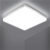 DELIPOP Plafoniera LED quadrata da 48 W, lampada da soffitto a LED da 5400 LM, plafoniera a LED IP44 6500 K, plafoniera applicabile al bagno -