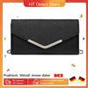 Miss Lulu Clutch Borsa da sera da DONNA Borsa elegante per collane Borsa piccola per matrimonio Pochette elegante - Grigio
