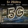CHOTOG Nuovo S + 25 Ultra Smartphone 2025 Telefono cellulare originale 7.3HD Snapdragon 8 Gen 3 Cellulari Android 14 4G 5G Dual SIM Cellulari - Black