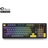 Akko 5098B Tastiera da gioco meccanica wireless oro nero con schermo TFT Manopola verticale 96 tasti Guarnizione retroilluminata RGB sostituibile a caldo - ANSI-US