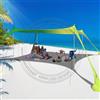 INSIS FEMME Tenda da spiaggia per famiglia Baldacchino Parasole Pop Up Grande Tenda da spiaggia Riparo per il sole Pali di stabilità con borsa per il trasporto portatile Ombra per esterni - Green200x210x150cm