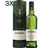 (3 BOTTIGLIE) Glenfiddich - Single Malt Scotch Whisky - 12 anni - 70cl - Astucciato