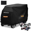 SRIMMIT Mobility Scooter Cover, Heavy Duty 420D Oxford Fabric Scooter Cover, durevole con striscia impermeabile, strisce riflettenti, 3 fibbie e grande sacchetto di stoccaggio (XL: 145 * 70 * 100cm)
