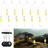 DTAOZFA 9 pezzi Reverse Bottom Rig, Double Hook Reverse Bottom Rig, doppio gancio per la pesca, per principianti, adatto per carpe, trote e altri pesci d'acqua dolce