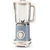 Ariete 568 Frullatore 1,5 Litri - Tazza graduata - 2 velocità + pulse - 500 Watt - Linea Vintage - Celeste