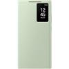 Samsung Smart View Wallet Case custodia a portafoglio con finestra di visione notifiche per Galaxy S24 Ultra, Light Green