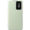 Samsung Smart View Wallet Case custodia a portafoglio con finestra di visione notifiche per Galaxy S24+, Light Green