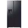 Samsung PRONTA CONSEGNA - Samsung Frigorifero side by side a libera installazione RS80F64JEBEF finitura vetro nero da 91 cm