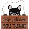 TIAKI Cartello per porta Dogs Welcome, People Tolerated - 1 pz