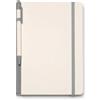 Taccuino A5 con elastico e penna 80 pagine Lelio personalizzate o neutre