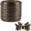 Mhome Materiale di riparazione in rattan intrecciato per esterni, mobili da giardino, patio, panca, sedie, tavoli, 60 m - 65 m (caffè B)