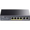 Cudy FS1006P - Switch Poe+ 6 Porte 10/100Mbps, 60W, 4 Porte Poe/Poe+, Switch Unmanaged