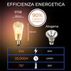 Bratek Lampadina LED vintage a pera E27 3000K Bratek St58