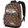 KARACTERMANIA Friends Central Perk-Zaino HS FAN 2.0, Marrone, 30 x 41 cm, Capacità 22 L