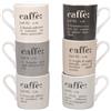 VILLA D'ESTE HOME TIVOLI Victionary Tazzine Caffè Set 6 Pezzi 90ml Porcellana