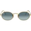 Ray-Ban Occhiali da Sole RB3547 001/3M Oval Oro/Blu Sfumato Unisex