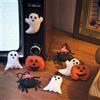 Lights4fun Set di 8 Decorazioni di Halloween in Feltro a Forma di Zucca Fantasma Ragno Decorazione da Appendere di Halloween per Bambini