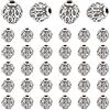 PH PandaHall 200pz Perline Distanziali Argento Antico Perline Stile Tibetano, 6mm Perlina Rotonde in Lega per Creazione di Gioielli Orecchini Bracciali Collane Artigianato Fai Da Te, Foro: 1.5mm