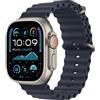 Apple Watch Ultra 2 GPS + Cellular 49mm Cassa in Titanio con Navy Ocean Band