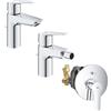 GROHE SET MISCELATORI GROHE START LAVABO BIDET E DOCCIA INCASSO CON DEVIATORE CROMATO