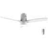 Cecotec Ventilatore da Soffitto con Luce LED Energysilence Aero 5600 Classic White, 40W, Motore DC, Diametro 132cm, 3 Pale, LED 18W, Timer, 6 Velocità, Telecomando, Funzione Estate o Inverno