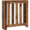vidaXL Copertura Termosifone Legno Antico 78x20x82cm Legno Multistrato, copritermosifone, Copertura termosifone Ampia, Copertura Sottile termosifone