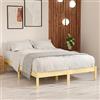 vidaXL Struttura letto in legno massello di pino 140x200 cm