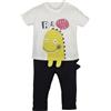 Mamino COMPLETO ESTIVO NEONATO BAMBINO BIO MAGLIA E PANTALONE - DRAGO 6 MESI - 3 ANNI