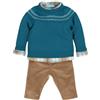 Mac Illusion COMPLETO CASUAL BAMBINO MAGLIONE + CAMICIA + PANTALONE