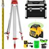 VEVOR Kit Livella Laser Rotante Autolivellante Laser Verde a 360°, Livellatore Rotante con Ricevitore Automatico 500M/1640 FT, Misuratore per Spazio Velocità di Rotazione 0/60/120/300/600 giri/min
