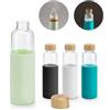hi!dea™ Borraccia in vetro borosilicato e bambù 600 ml DAKAR personalizzate o neutre