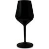 WAF RucBicchieri Set 6 CALICI da Vino/Cocktail EVENT TASTING BLOWN STEMGLASS 33cl. INFRANGIBILI, in Tritan® (Plastica Rigida), BPA-Free, Riutilizzabili e Lavabili in lavastoviglie, (Nero)