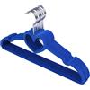 MYMM 10 Pezzi grucce, Grucce Appendiabiti, rivestite in Velluto Antiscivolo, Velluto a Forma di Cuore, Gruccia per Mantenere Lo Spazio, Camicie, Pantaloni, Camicette, Sciarpe, Cappotti(Blu)