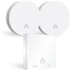 ELRO FF4610 Design-Brandschutz-Kit - 2X Ultraflacher Rauchmelder & Ultraflacher Kohlenmonoxid-Melder mit 10-Jahres-Batterie - Entspricht der europäischen Norm EN14604 und EN50291