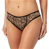 Haute pression Camelia Mutandine Brasiliane Leopardo con Pizzo Elastico in Vita e Cosce, Perdita Urinaria T38 Intimo, 42 Donna