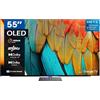 Metz Smart TV 55 Pollici 4K Ultra HD Display OLED Sistema Google TV Dolby Vision HDR10+ Classe F colore Nero - 55MOD9500Z
