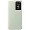 Samsung Smart View Wallet Case custodia a portafoglio con finestra di visione notifiche per Galaxy S24, Light Green