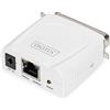 Digitus DN13001 Print Server di Rete con Una Porta Rj45 10/100 Mbps per Stampanti Centronics Parallele 36 Poli