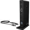 ICY BOX Docking station USB-C (11 in 1) per 2 monitor (2 x HDMI), 60 Hz, HUB USB 3.0 a 6 vie, Gigabit Ethernet, audio, nero, IB-DK2251AC