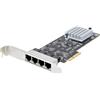 ‎ StarTech.com 4-Port 2.5Gbps NBASE-T PCIe Network Card, Intel I225-V, Quad-Port C