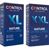 Control Kit Prova La Tua Taglia Cofanetto Composto da 1 Confezione di 12 Preservativi XL e 12 Preservativi XXL, 24 Profilattici