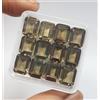 colori di gemme Lotto 10 pezzi quarzo fumé AAA taglio smeraldo naturale calibrato pietra prez...